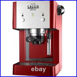 Gaggia Gran Deluxe Manual Espresso Coffee Machine Red, RI8425/22
