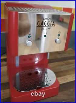 Gaggia Gran Gaggia Deluxe Coffee Machine, Red