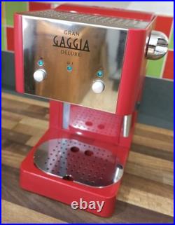 Gaggia Gran Gaggia Deluxe Coffee Machine, Red