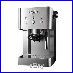 Gaggia Gran Prestige Manual Espresso Coffee Machine, 15bar, Stainless Steel