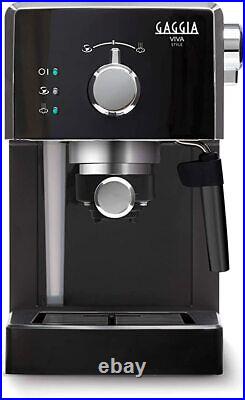 Gaggia Viva Style Manual Espresso Coffee Machine Black Direct From Gaggia UK