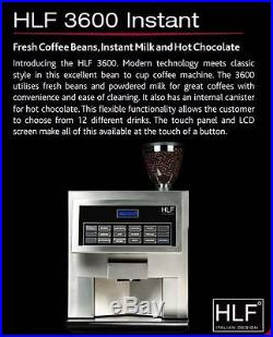 HLF 3600 MCG Bean To Cup Espresso & Coffee & latte & hot Chocolate Machine