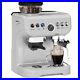 HOMCOM Espresso Machine, Bean Grinder & Steam Wand, 15 Bar Pressure, Silver