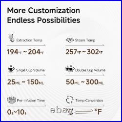 HiBREW 20Bar Semi Automatic Espresso Coffee Machine H10B PROGRAMABLE PER-BREW UK