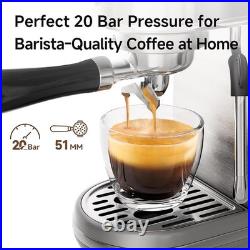 HiBREW 20Bar Semi Automatic Espresso Coffee Machine H10B PROGRAMABLE PER-BREW UK