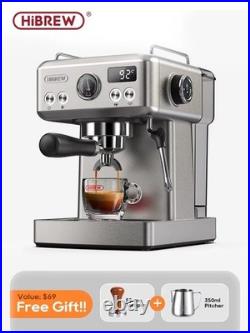 HiBREW 20Bar Semi Automatic Espresso Coffee Machine Temperature Adjustable 58mm
