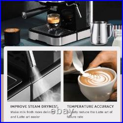 HiBREW H5 Coffee Machine 20 Bar Espresso Semi Automatic Expresso Cappuccino UK
