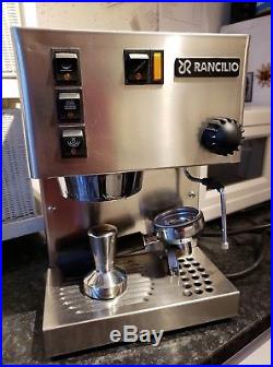 Italian Rancilio Silvia Espresso Coffee Machine with accessories (sump, tamper)