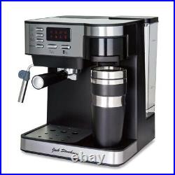 Jack Stonehouse Stainless Steel 15 Bar Combi Espresso & Filter Coffee Machine