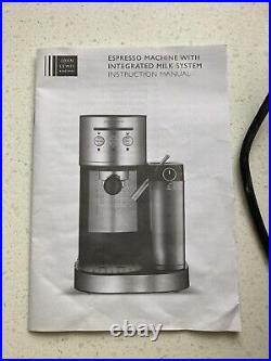 John Lewis and partners Pump Espresso coffee machine with milk frother