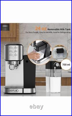 KOTLIE 20Bar One Touch Coffee Machine for Espresso, Cappuccino & Latte