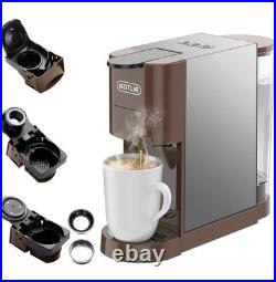 KOTLIE AC-513K 4 in 1 19 Bar Espresso Coffee Machine Brown/Silver