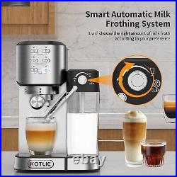 KOTLIE Espresso Coffee Machine with Automatic Milk Frother, 20Bar One-Touch Coff