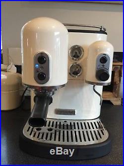 KitchenAid Artisan Espresso Coffee Machine Cream Retro design Kitchen aid
