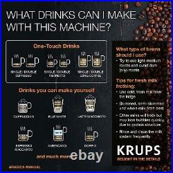 Krups EA811840 Bean to Cup Coffee Machine 1450 Watt 15 bar Silver
