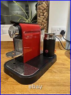 Krups Nespresso Citiz Coffee Machine With Frother- Red