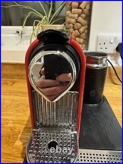 Krups Nespresso Citiz Coffee Machine With Frother- Red