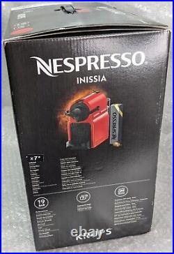 Krups Nespresso Inissia Coffee Pod Machine with Auto Shutoff & 19 Bar Pressure