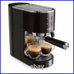 Krups Virtuoso + Pump Espresso Coffee Machine Black Stainless Steel