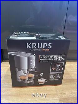 Krups Virtuoso Steam & Pump Coffee Machine Silver Light Usage RRP £162