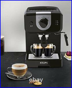 Krups XP320840 NEW Opio Steam & Pump Ground Coffee Machine Expresso Maker Black