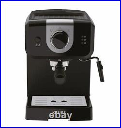 Krups XP320840 Opio Steam Pump Espresso Coffee Machine 15Bar 1.5L, 1140W, Black