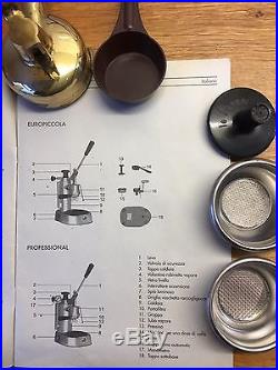 LA PAVONI EUROPICCOLA Espresso Coffee Machine Copper & Brass 99p Start