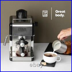 LIVIVO Coffee Machine Espresso Maker with Milk Frother Black