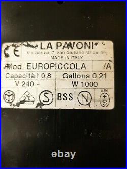 La Pavoni Europiccola Espresso Coffee Machine pre millennium May 2000