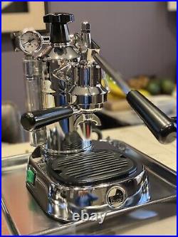 La Pavoni Professional Lusso lever Espresso machine with La Pavoni chrome base