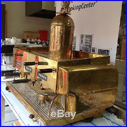 La San Marco 3 Group Automatic Coffee Machine Brass Cappucino Latte Espresso