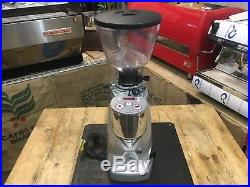Mazzer Kony Electronic Espresso Coffee Grinder Machine Silver Conical Cafe Beans