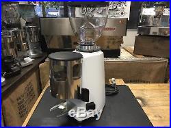 Mazzer Mini Manual White Professional Espresso Coffee Grinder Back Up Machine