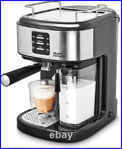 Morphy Richards Traditional Pump Espresso Coffee Machine & Automatic Milk Frothe