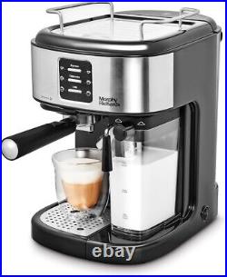 Morphy Richards Traditional Pump Espresso Coffee Machine &Automatic Milk Frother