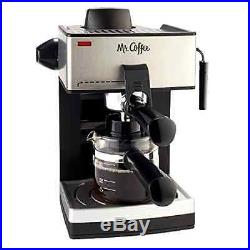 Mr. Coffee 4-Cup Steam Espresso Maker Machine Cappuccino Latte with Frothing New
