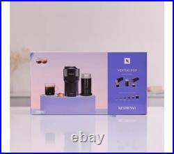 NESPRESSO Vertuo Pop Barista Bundle Espresso Coffee Machine Black + Milk Frother