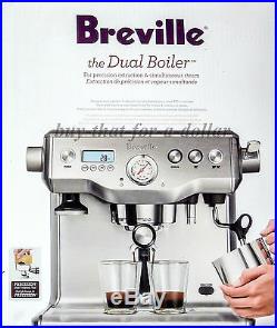 NEWBreville BES920XL Dual Boiler Latte Espresso Cappuccino Coffee Machine Maker