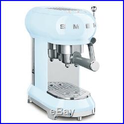 NEW Smeg 50's Retro Espresso Coffee Machine ECF01 Pastel Blue