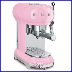 NEW Smeg 50's Retro Espresso Coffee Machine ECF01 Pink