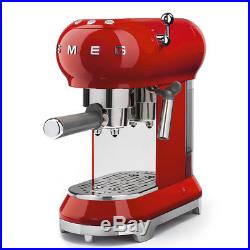NEW Smeg 50s Retro Espresso Coffee Machine Red
