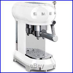 NEW Smeg 50s Retro Espresso Coffee Machine White