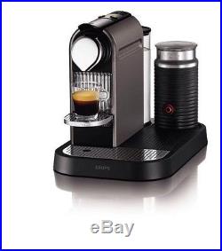 Nespresso CitiZ and Milk XN730T40 Coffee Machine Krups Titanium Espresso Maker