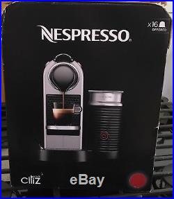Nespresso Coffee Espresso Maker Machine Citiz Aeroccino Plus Milk Frother Red
