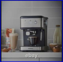 New Blaupunkt Coffee Maker Espresso Machine 15 Bar Barista Latte Maker Silver