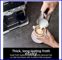 Ninja Luxe Premier 3-in-1 Coffee Machine, Latte, Cappuccino, Expresso ES601UK