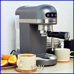 Petra Espresso Coffee Machine Latte Cappuccino Maker 15-Bar Pressure Pump 1465 W