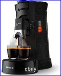 Philips Coffee Pod Machine Black Senseo Pads Espresso Maker Strength Selection