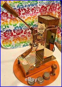 Ponte Vecchio Export Gold Spring Piston Lever Coffee Espresso Cappuccino Machine