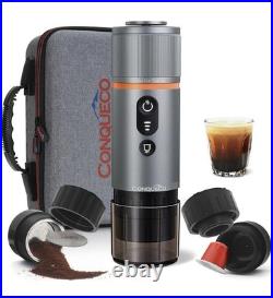 Portable Espresso Making Machine Rapid Heating Camping carry case CONQUECO 12v Portable Espresso Making Machine Rapid Heating Camping carry case CONQUECO 12v